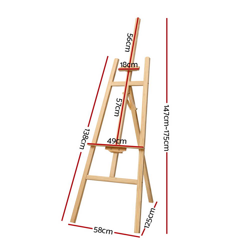 Artiss Painting Easel Stand Wedding Wooden Easels Tripod Shop Art Display 175cm-Occasions &gt; Wedding Accessories - Peroz Australia - Image - 2