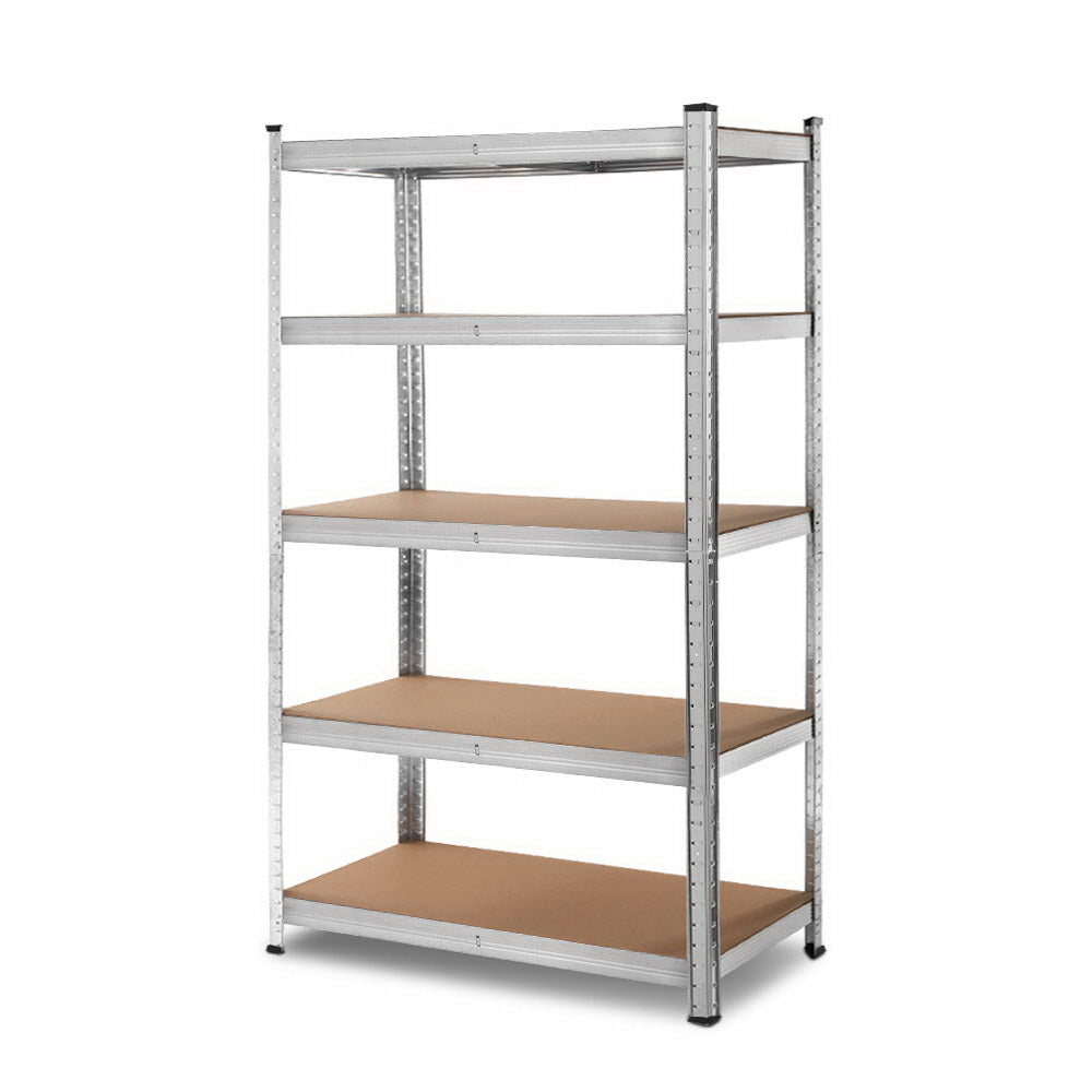 Giantz 1.8M Warehouse Racking Rack Shelving Garage Steel Metal Storage Shelves Silver-Home &amp; Garden &gt; Storage-PEROZ Accessories