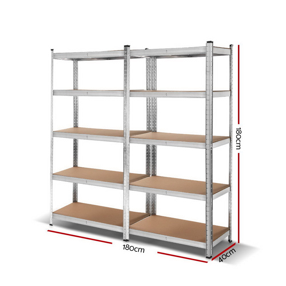 Giants 2x1.8M Warehouse Shelving Rack Racking Garage Metal Storage Shelves-Home &amp; Garden &gt; Storage-PEROZ Accessories