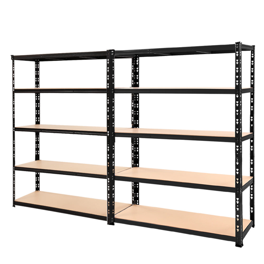 Giantz 2.4MX1.8M Garage Shelving Warehouse Rack Pallet Racking Storage Steel Black-Home &amp; Garden &gt; Storage-PEROZ Accessories