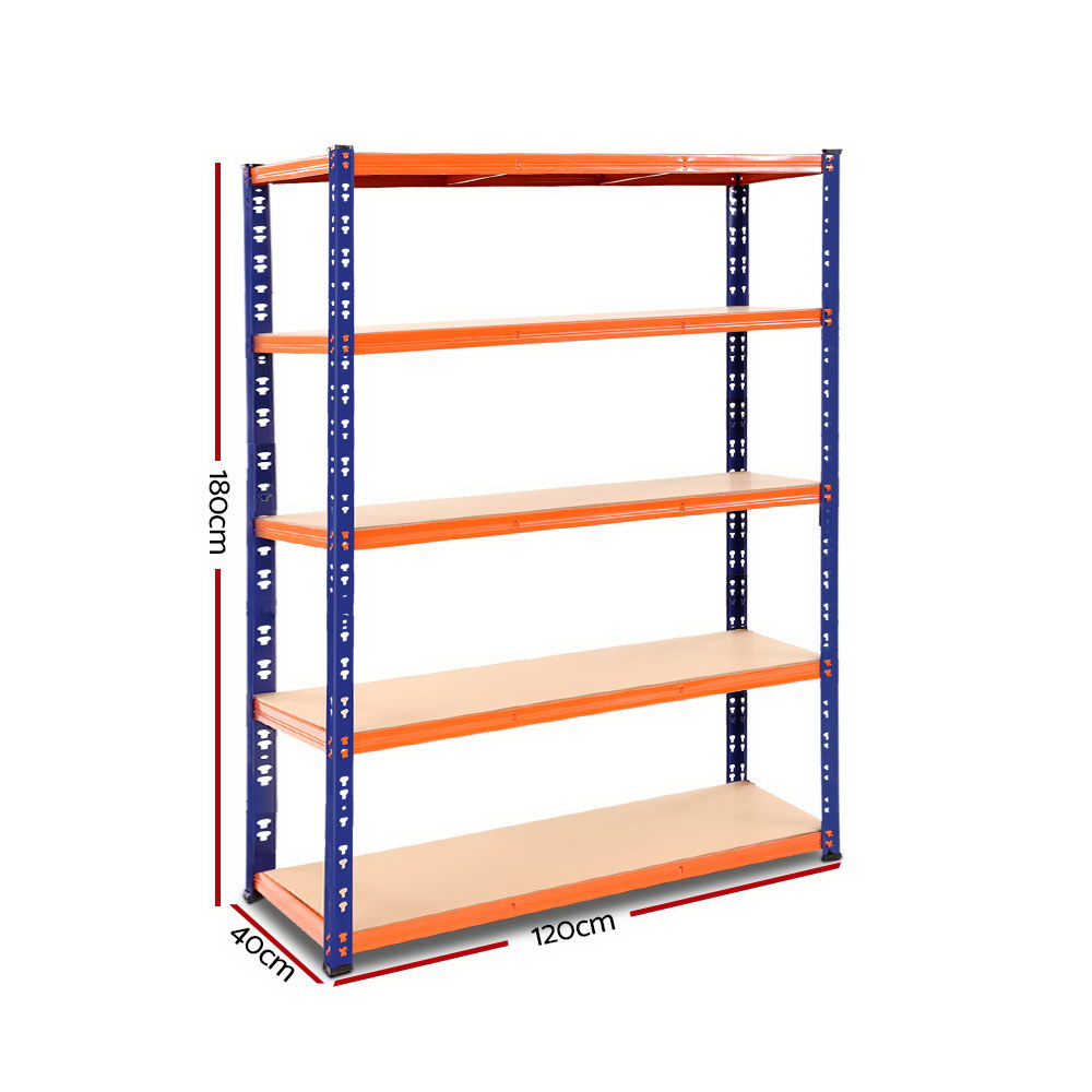 Giantz 1.8M Warehouse Racking Shelving Storage Shelf Garage Shelves Rack Steel-Home &amp; Garden &gt; Storage-PEROZ Accessories