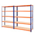 Giantz 2.4MX1.8M Garage Shelving Warehouse Rack Pallet Racking Storage Steel Orange&Blue-Home & Garden > Storage-PEROZ Accessories