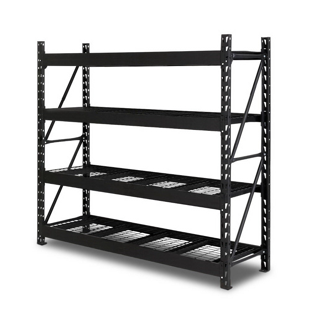Giantz 2M Warehouse Racking Shelving Heavy Duty Steel Garage Storage Rack-Home &amp; Garden &gt; Storage-PEROZ Accessories