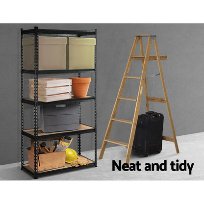 Giantz 1.5M Warehouse Racking Rack Storage Shelf Organiser Industrial Shelving Garage Kitchen Store Shelves Steel-Home &amp; Garden &gt; Storage-PEROZ Accessories