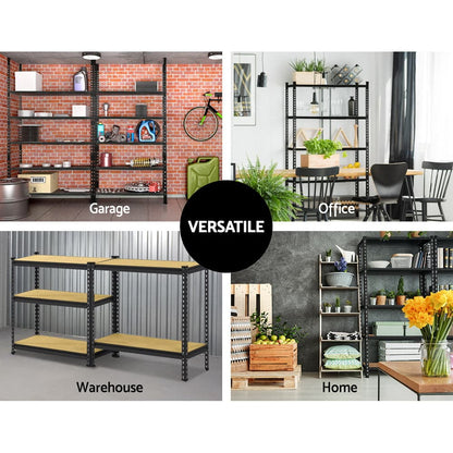 3x1.5M Warehouse Shelving Racking Storage Garage Steel Metal Shelves Rack-Home &amp; Garden &gt; Storage-PEROZ Accessories