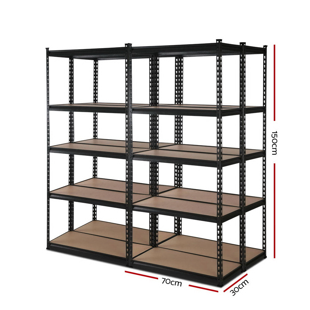 4x1.5M Warehouse Shelving Racking Storage Garage Steel Metal Shelves Rack-Home &amp; Garden &gt; Storage-PEROZ Accessories
