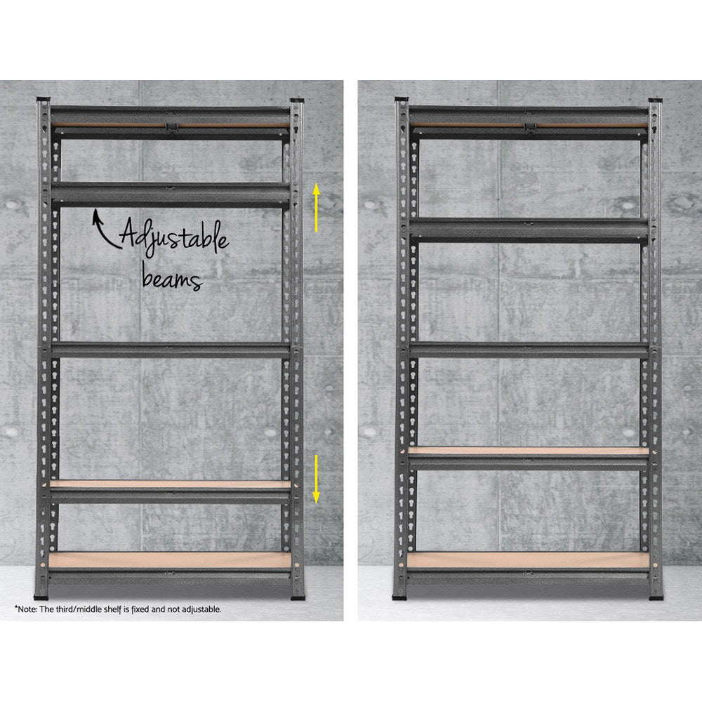 Giantz 2x1.5M Steel Warehouse Racking Rack Shelving Storage Garage Shelves Shelf-Home &amp; Garden &gt; Storage-PEROZ Accessories