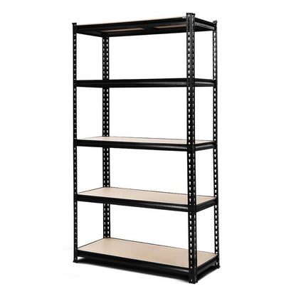1.8M 5-Shelves Steel Warehouse Shelving Racking Garage Storage Rack Black-Home &amp; Garden &gt; Storage-PEROZ Accessories