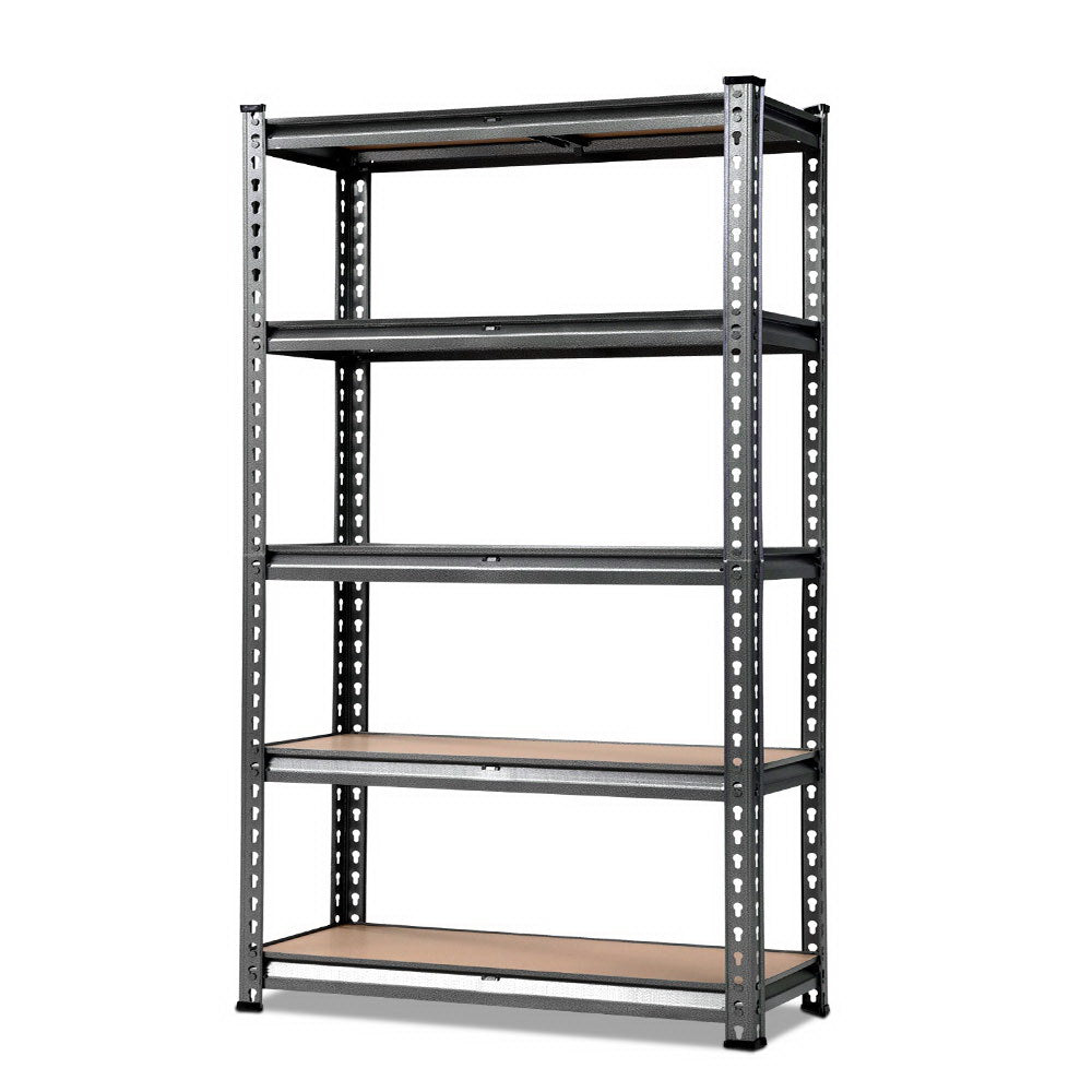1.8M 5-Shelves Steel Warehouse Shelving Racking Garage Storage Rack Grey-Home &amp; Garden &gt; Storage-PEROZ Accessories