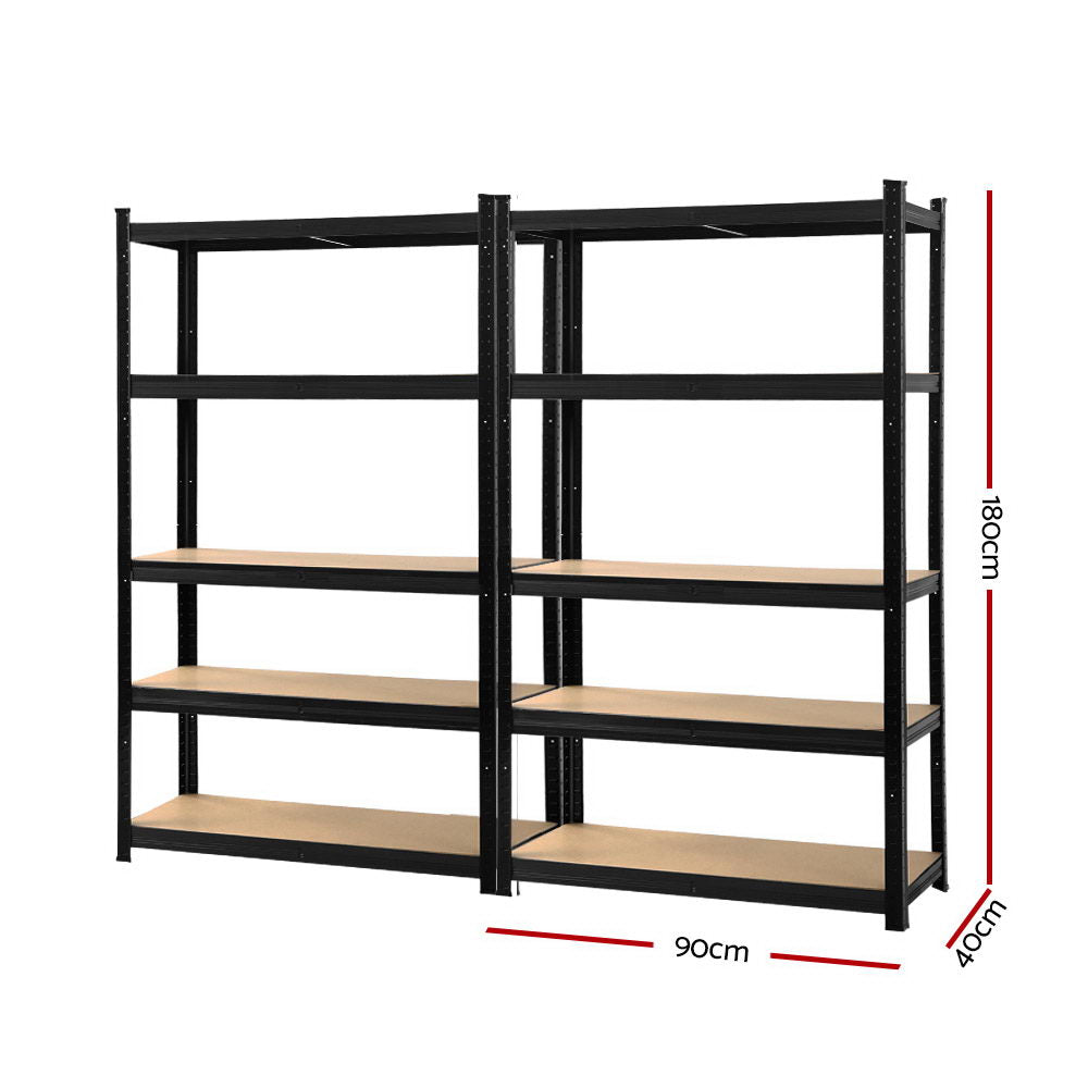 Giantz 2X1.8M Warehouse Shelving Garage Storage Racking Steel Metal Shelves-Home &amp; Garden &gt; Storage-PEROZ Accessories