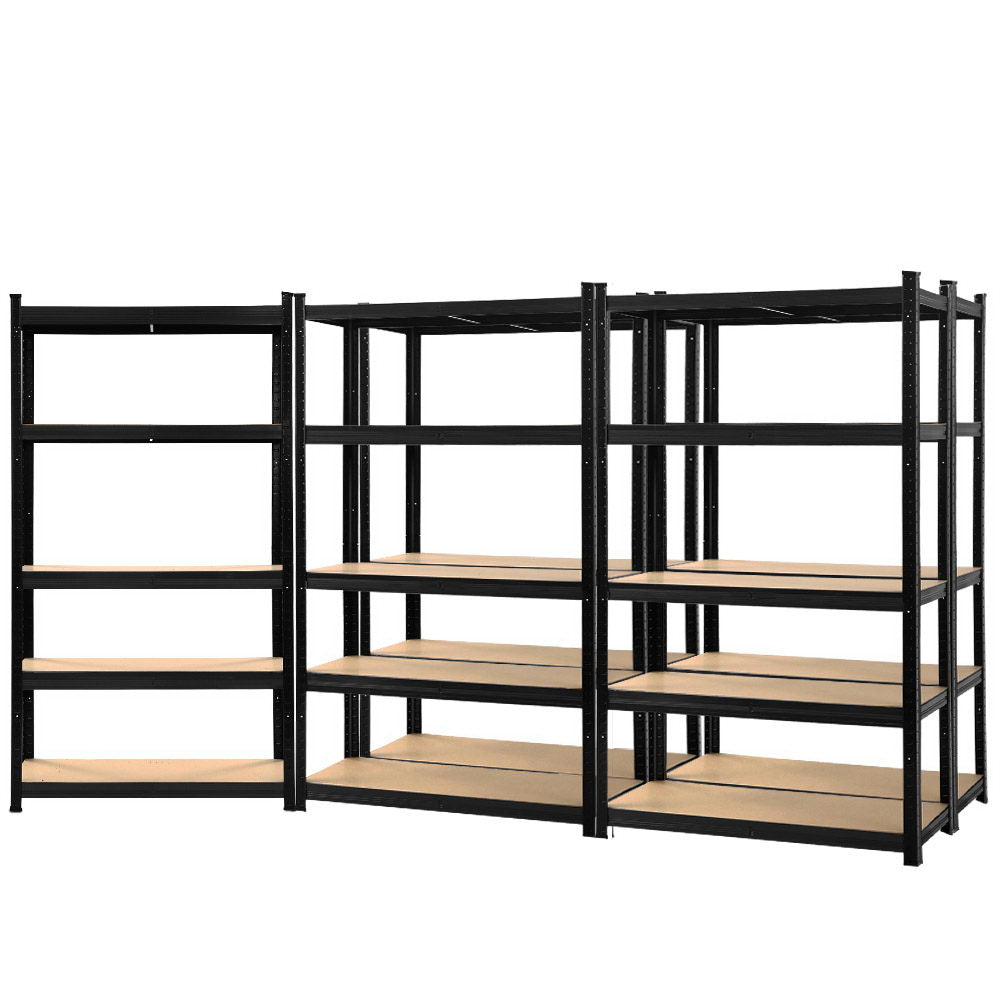Giantz 5X1.8M Warehouse Shelving Garage Storage Racking Steel Metal Shelves-Home &amp; Garden &gt; Storage-PEROZ Accessories