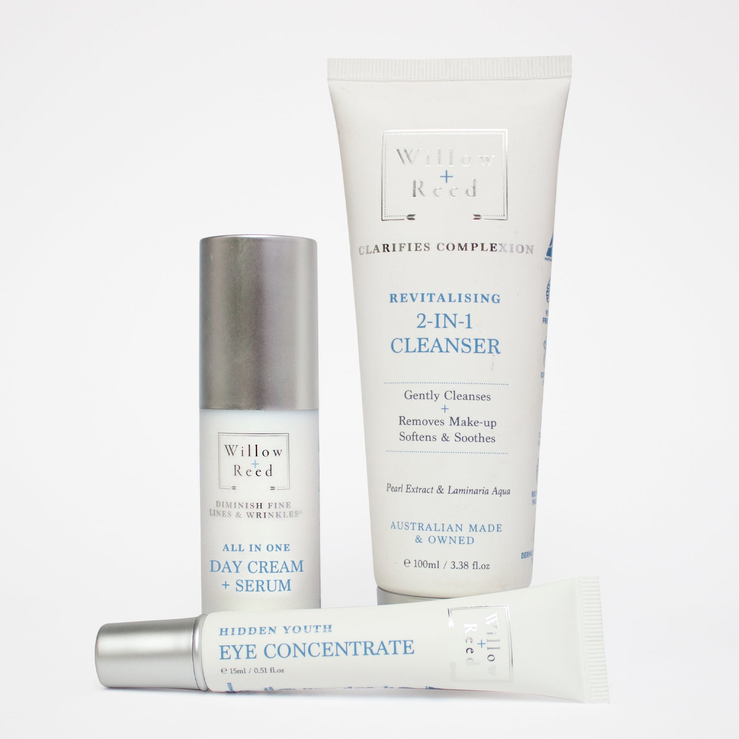 Willow + Reed Ultimate Beauty Pack (Cleanser, Day Cream, Eye Cream)-Accessories-PEROZ Accessories
