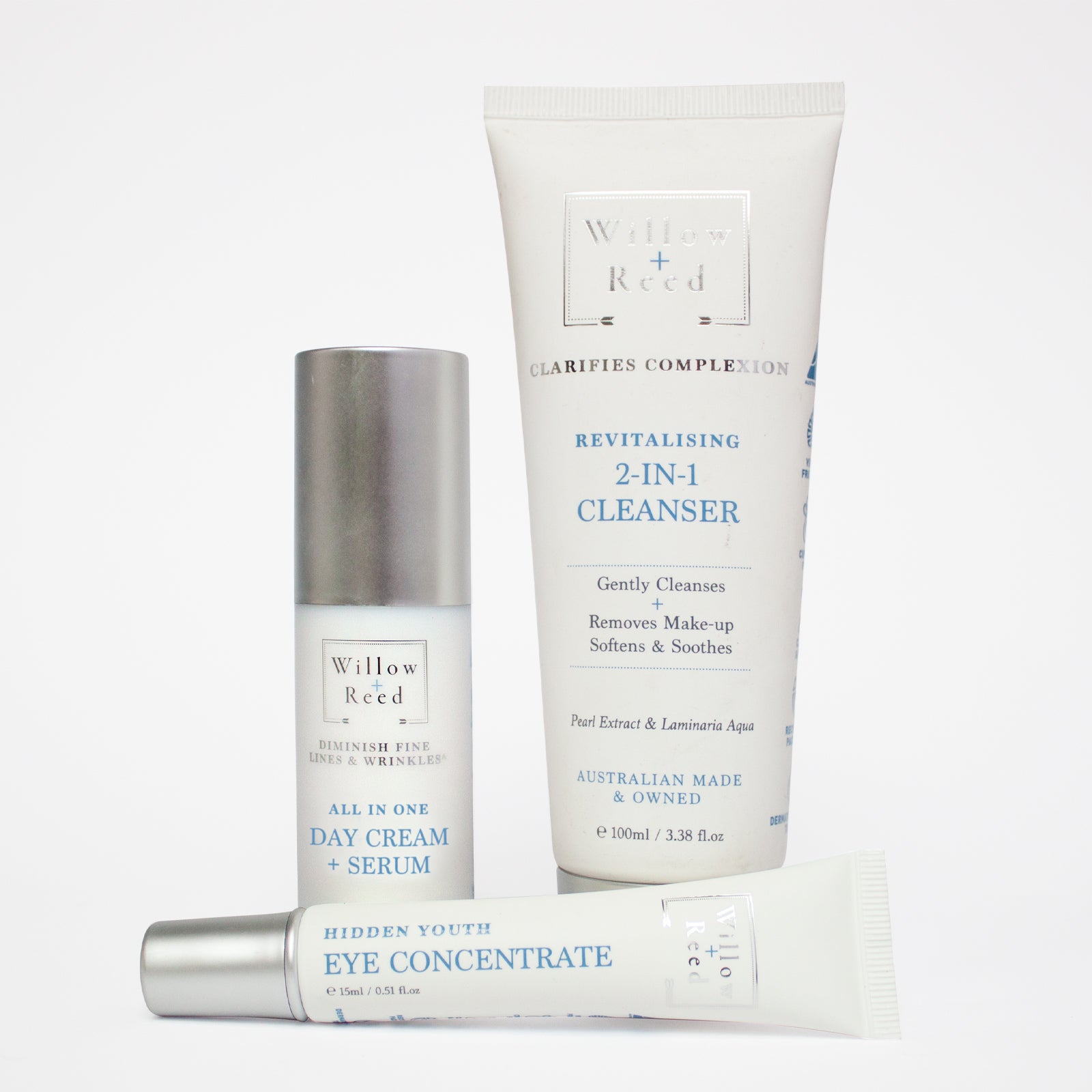 Willow + Reed Ultimate Beauty Pack (Cleanser, Day Cream, Eye Cream)-Accessories-PEROZ Accessories