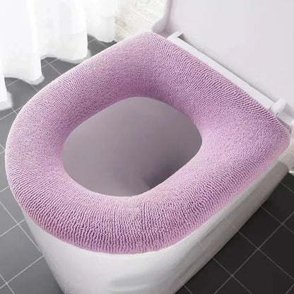 Anyhouz Toilet Seat A Pink Washable Soft Mat Pad Cushion O-shape Seat Bidet Toilet Cover Accessories-Toilet Seat Cover-PEROZ Accessories