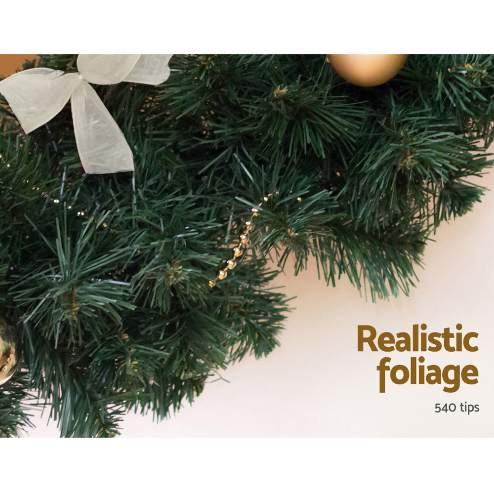 Jingle Jollys Christmas Garland 2.4M Xmas Tree Decoration Green-Occasions &gt; Christmas-PEROZ Accessories