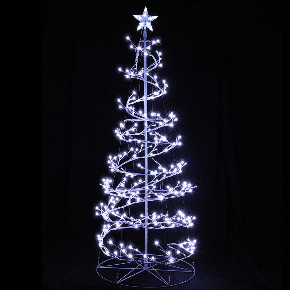 Jingle Jollys Christmas Tree 1.8M 6FT LED Xmas Decoration Cold White Lights-Occasions &gt; Christmas-PEROZ Accessories