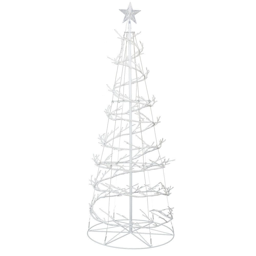Jingle Jollys Christmas Tree 1.8M 6FT LED Xmas Decoration Cold White Lights-Occasions &gt; Christmas-PEROZ Accessories