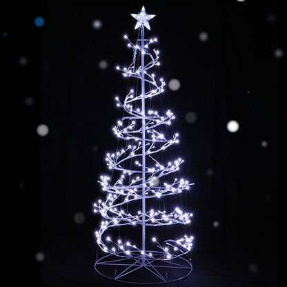 Jingle Jollys Christmas Tree 1.8M 6FT LED Xmas Decoration Cold White Lights-Occasions &gt; Christmas-PEROZ Accessories