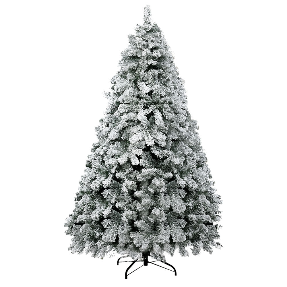 Jingle Jollys Christmas Tree 2.4M Xmas Trees Decorations Snowy 1291 Tips-Occasions &gt; Christmas-PEROZ Accessories