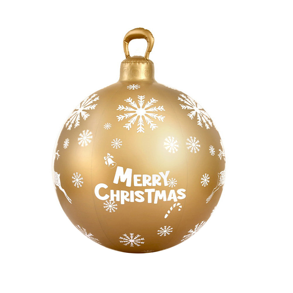Jingle Jollys Christmas Inflatable Ball 60cm Decoration Giant Bauble Gold-Occasions &gt; Christmas-PEROZ Accessories