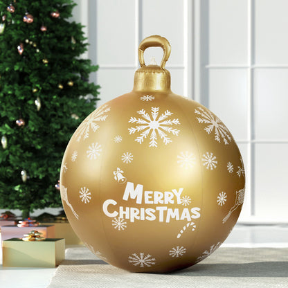 Jingle Jollys Christmas Inflatable Ball 60cm Decoration Giant Bauble Gold-Occasions &gt; Christmas-PEROZ Accessories