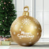 Jingle Jollys Christmas Inflatable Ball 60cm Decoration Giant Bauble Gold-Occasions > Christmas-PEROZ Accessories