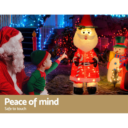 Jingle Jollys Christmas Lights LED Light Santa 1.2M Motif 3D Decoration Outdoor-Occasions &gt; Christmas-PEROZ Accessories