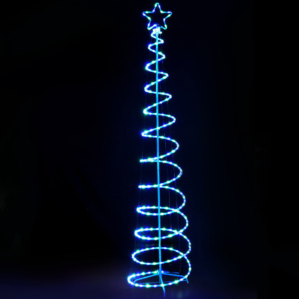 Jingle Jollys 2.4M LED Christmas Tree Solar Motif Lights 8 Modes Multi-Colour-Occasions &gt; Christmas-PEROZ Accessories