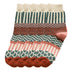 Anysox 5 Pairs Size 5-9 Fashion Socks Colorful Wind-Flowers Cotton Winter Thick Warm Wool Casual for Women White-Socks-PEROZ Accessories