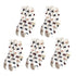 Anysox 5 Pairs White Cat Size 5-9 Fashion Socks High Quality Office Sports Bussiness Long Socks Cotton Solid Colors Skateboard Knitted Casual-Socks-PEROZ Accessories