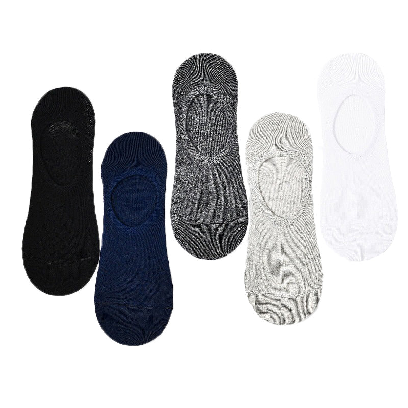 Anysox 5 Pairs Mix Color Size 10-14 Fashion Socks High Quality Office Sports Business Long Socks Cotton Solid Colors Skateboard Knitted Casual-Socks-PEROZ Accessories