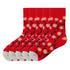 Anysox 5 Pairs Red Size 5-9 Fashion Socks High-Quality Office Sports Business Long Socks Cotton Solid Colors Skateboard Knitted Casual-Socks-PEROZ Accessories