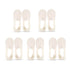 Anysox 5 Pairs Size 5-11 Fashion No Show Thin Invisible Solid White Sock High-quality Breathable Ankle length For Men Woman Foot Accessories-Socks-PEROZ Accessories