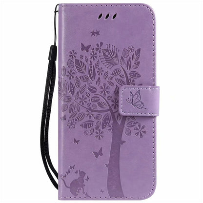 Anymob Huawei Phone Case Green 3D Tree Flip Leather Wallet Cover-PEROZ Accessories