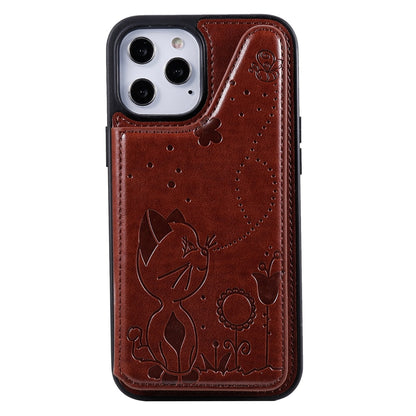 Anymob iPhone Case Brown Flip Leather Holder Stand Book Cover-Mobile Phone Cases-PEROZ Accessories