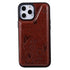 Anymob iPhone Case Brown Flip Leather Holder Stand Book Cover-Mobile Phone Cases-PEROZ Accessories
