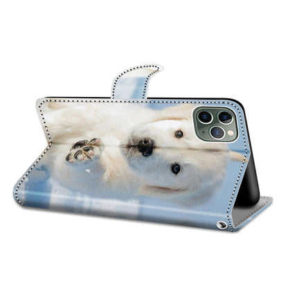 Anymob iPhone Case Fashion Magnetic Flip Cute Puppy Painting Leather Cover-Mobile Phone Cases-PEROZ Accessories