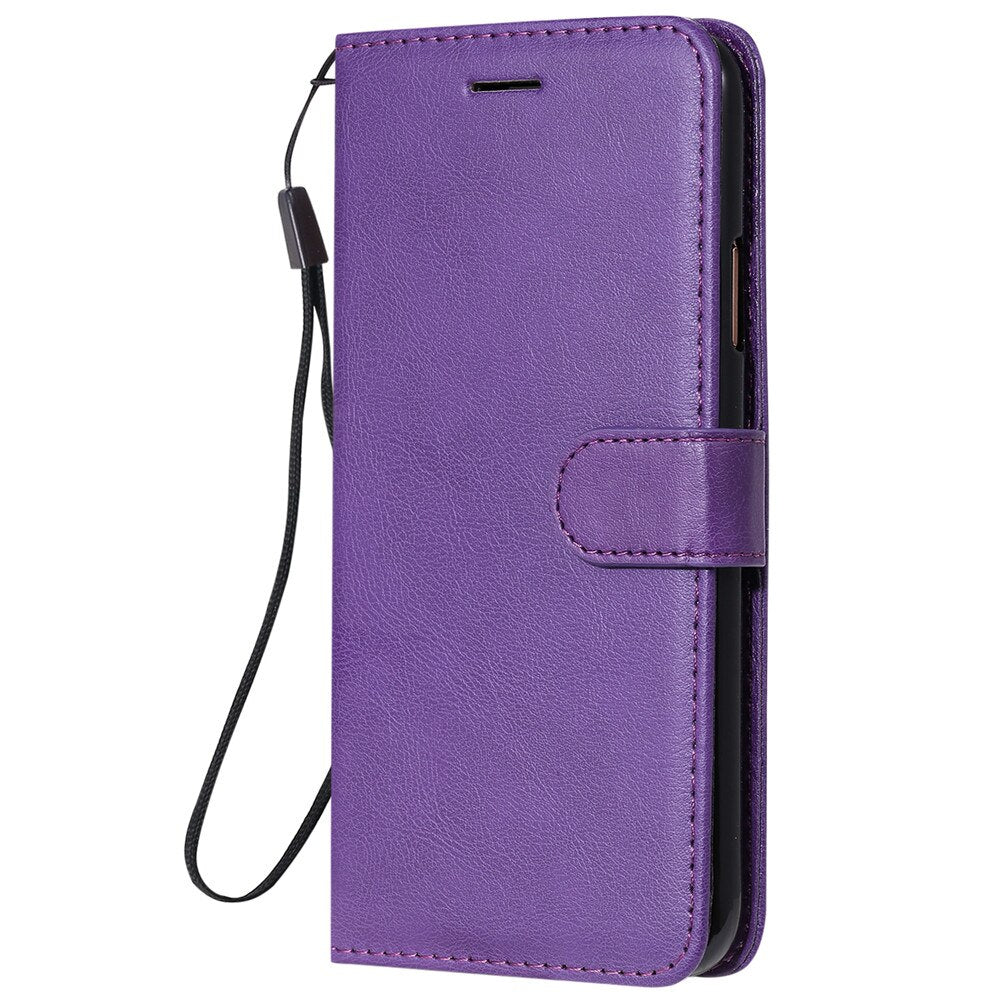 Anymob Motorola Purple Flip Leather Case Luxury Retro Book Wallet Mobile Phone Bag-Mobile Phone Cases-PEROZ Accessories