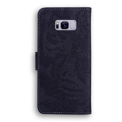 Anymob Samsung Phone Case Black Leather Flip Fashion Luxurious Tiger Embossed Cover-PEROZ Accessories