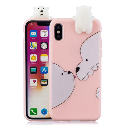 Anymob iPhone Polar Bear 3D Toys Case Soft Silicone Cartoon Cover-Mobile Phone Cases-PEROZ Accessories