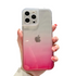 Anymob iPhone Case Pink Gradient Soft Clear Diamond Camera Protection Cover-Mobile Phone Cases-PEROZ Accessories