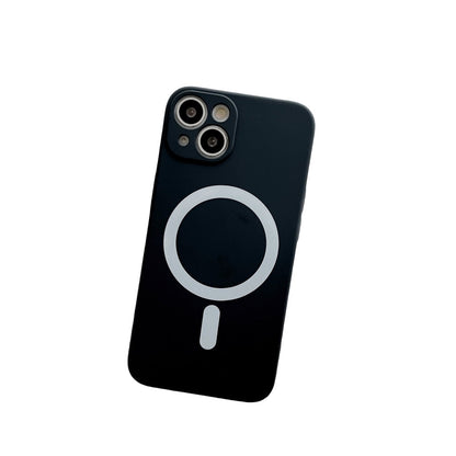Anymob iPhone Black Silicone Magnetic Case Shockproof Phone Cover-Mobile Phone Cases-PEROZ Accessories