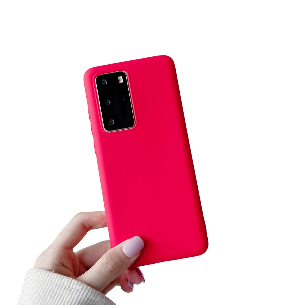 Anymob Samsung Magenta Candy Color Phone Case Silicone Back Cover-Mobile Phone Cases-PEROZ Accessories