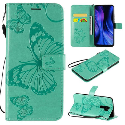 Anymob Samsung Case Green Butterfly Luxury Wallet Phone Flip Leather Cover With Card Slot Protection-Mobile Phone Cases-PEROZ Accessories