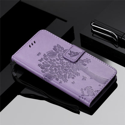 Anymob Samsung Purple Leather Flip Case Cover Phone Bag Shell Cover-Mobile Phone Cases-PEROZ Accessories