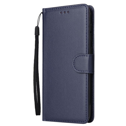 Anymob Samsung Dark Blue Leather Case Flip Wallet Phone Cover-Mobile Phone Cases-PEROZ Accessories