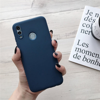 Anymob Xiaomi Dark Blue Silicone Case Soft TPU Phone Back Cover-Mobile Phone Cases-PEROZ Accessories