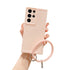 Anymob Samsung Pink Silicone Ring Bracelet Phone Case Candy Color Soft Shockproof Cover-Mobile Phone Cases-PEROZ Accessories