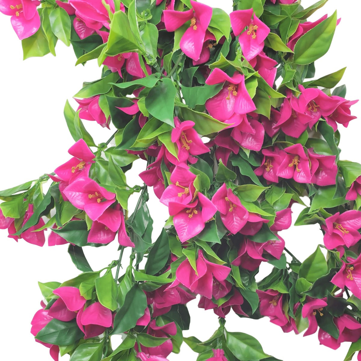 Hanging Artificial Bougainvillea Plant (Pink / Lilac) UV Resistant 90cm-Home &amp; Garden &gt; Artificial Plants-PEROZ Accessories