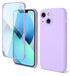 Anymob iPhone Purple Silicon Transparent Tempered Glass Shockproof Phone Case Soft Cover-Mobile Phone Cases-PEROZ Accessories